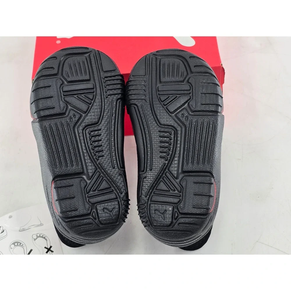 Puma Ferrari SlipKart AC+ Inf Infant Size 4C Black Red Sneakers 309017 01 - New